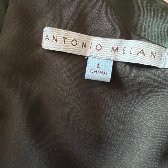 Antonio Melani One-Shoulder Peplum Top Emerald Green L - Picture 4 of 8